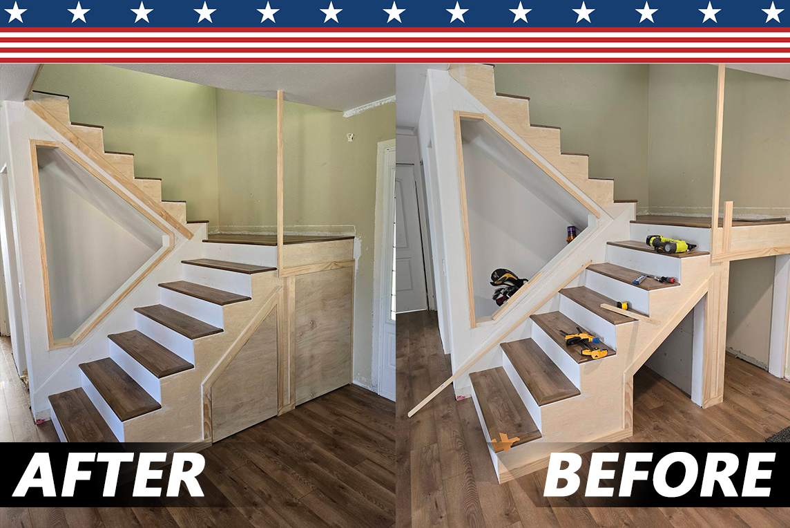 Update empty space under staircase.